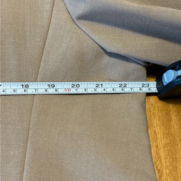 JH Collectibles NWT vintage style Tan Linen poly blend Blazer SZ 16 - Picture 7 of 9